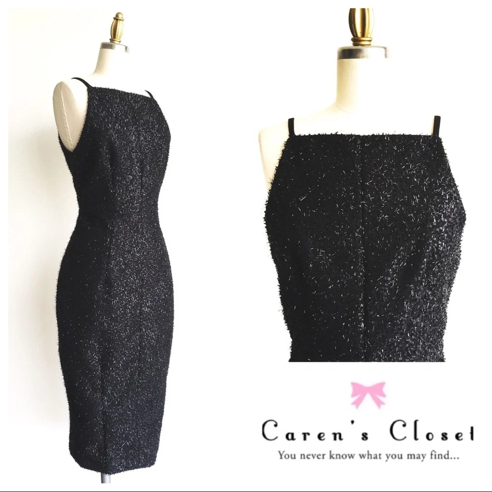 H&M Collection Black Sparkle Lotte Wiggle Dress - Picture 3 of 5